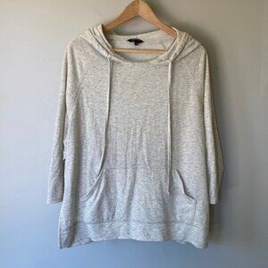 George lightweight grey neutral hoodie long sleeve top